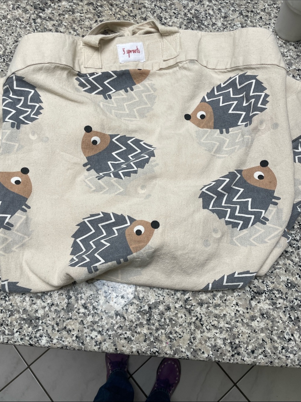 3Sprouts Hedgehog Canvas Playmat